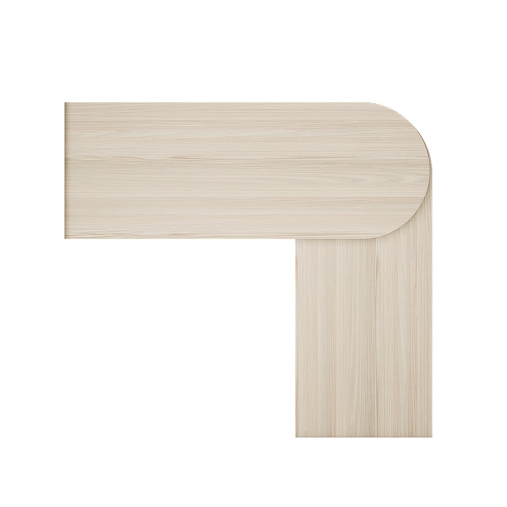 Chelsea 152cm L Shaped Rotatable Executive Office Desk Swivel Drawer