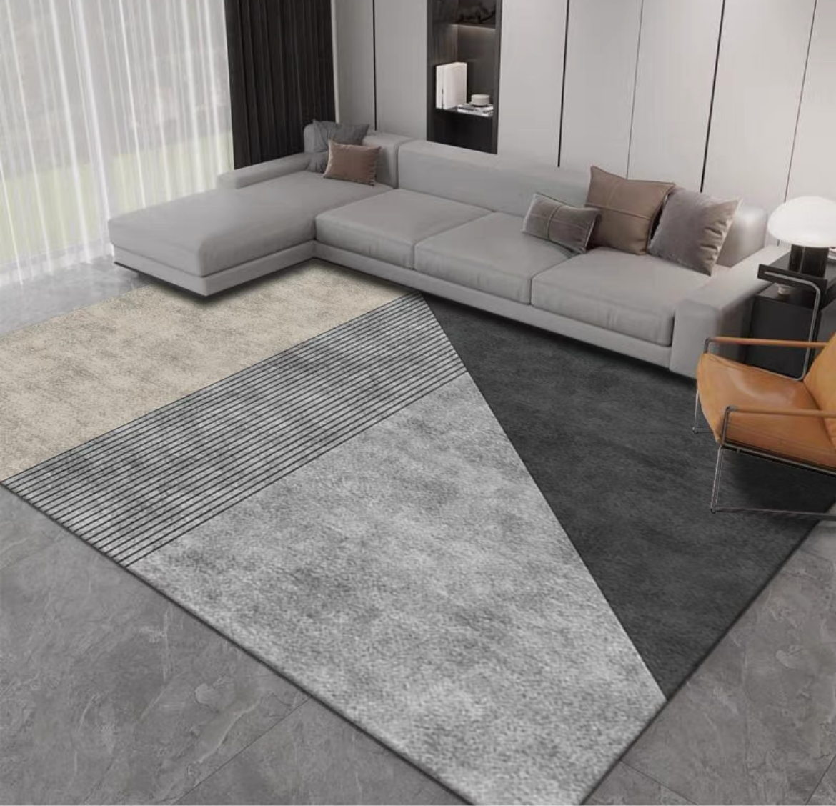 Stratos Rug 230 x 160 Large Floor Rug Designer Living Room Rug