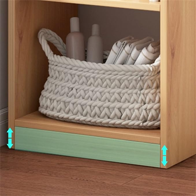 Oaklyn 4 Tier Bookshelf Display Cabinet Bookcase Organiser Oak 123cm