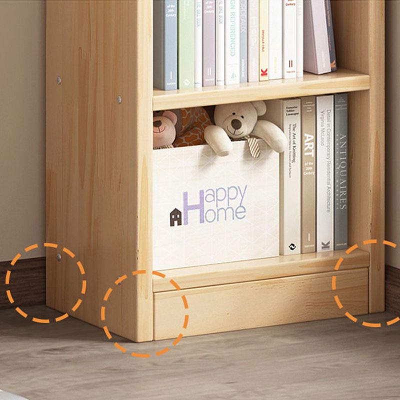 Oaklyn 4 Tier Bookshelf Display Cabinet Bookcase Organiser Oak 123cm