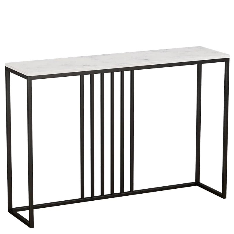 Alexia Marble Console Hallway Table Entry White Marble Stand