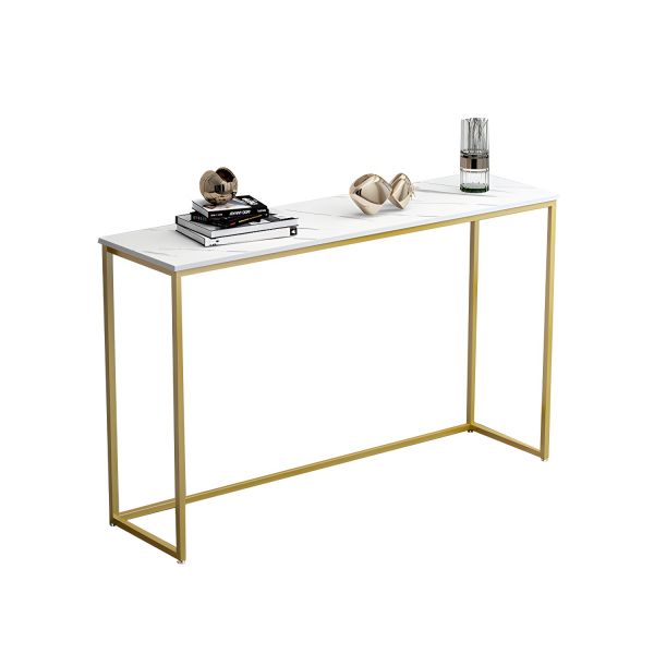 Nicole Console Table Marble Gold Hallway Shelf