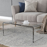 Modern Acrylic Clear Minimalist Coffee Table Rectangular Large