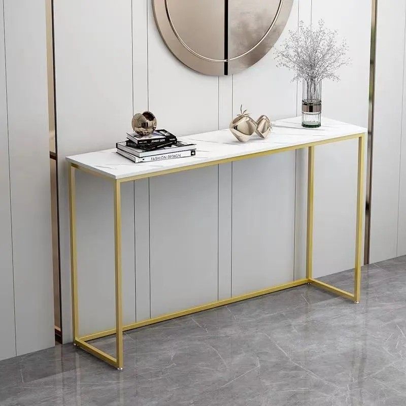 Nicole Console Table Marble Gold Hallway Shelf