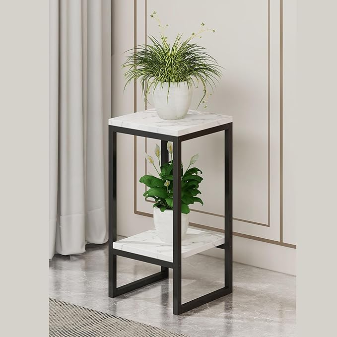 Aero Marble Plant Showcase Side Table Plant Holder Stand Centre Piece