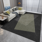 Linear Noir Luxe Rug 230 x 160 Large Floor Rug Designer Living Room Rug