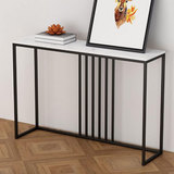 Alexia Marble Console Hallway Table Entry White Marble Stand