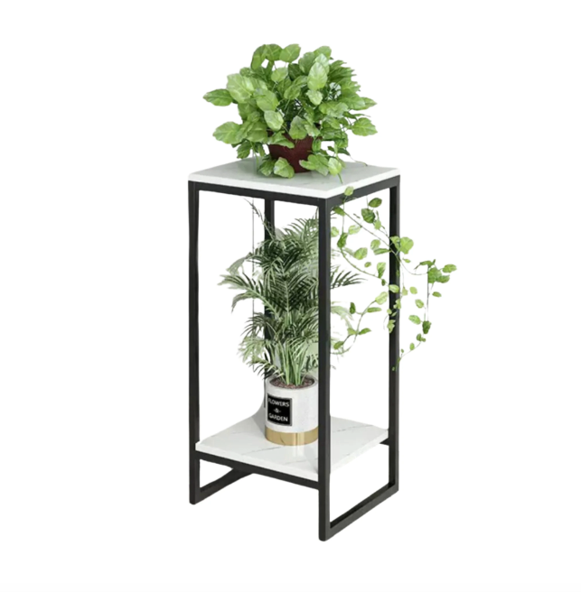 Aero Marble Plant Showcase Side Table Plant Holder Stand Centre Piece