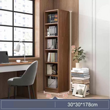 Alto 6 Tier Bookshelf Display Cabinet Bookcase Organiser Walnut 180cm